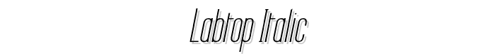 Labtop Italic font